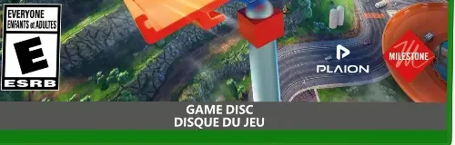 Hot Wheels Infinite Rush, the ESRB box on its front