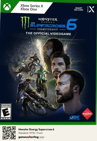 Monster Energy Supercross 6 Xbox Series X, NTSC box front