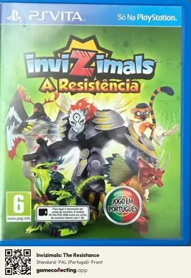 Invizimals: The Resistance PlayStation Vita, Portugal box front