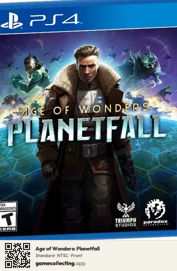 Age of Wonders: Planetfall PlayStation 4, NTSC box front