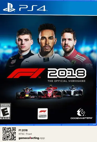 F1 2018 PlayStation 4, NTSC box front