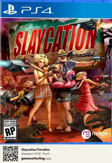 Slaycation Paradise PlayStation 4, NTSC box front
