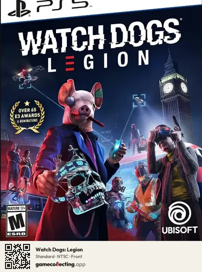Watch Dogs: Legion PlayStation 5, NTSC box front