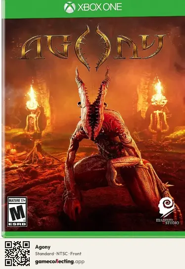 Agony Xbox One, NTSC box front