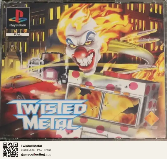 Twisted Metal PlayStation, PAL box front