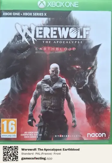 Werewolf: The Apocalypse: Earthblood Xbox One, France box front