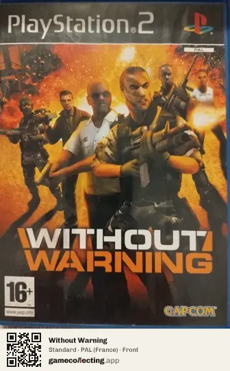 Without Warning PlayStation 2, France box front
