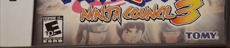 Naruto: Ninja Council 3, the ESRB box on its front