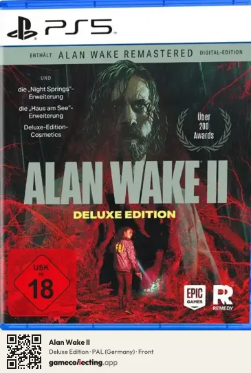 Alan Wake II PlayStation 5, Germany box front