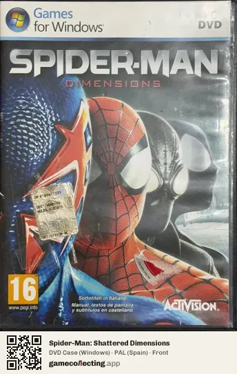 Spider-Man: Shattered Dimensions Computer, Spain box front
