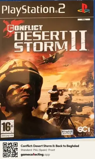 Conflict: Desert Storm II: Back to Baghdad PlayStation 2, Spain box front