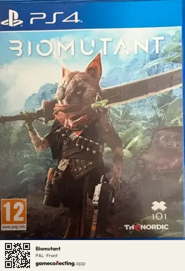 Biomutant PlayStation 4, PAL box front