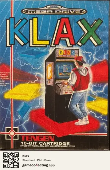 Klax Sega Mega Drive / Genesis, PAL box front