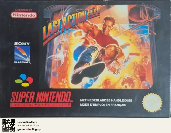 Last Action Hero Super Nintendo Entertainment System, PAL box front
