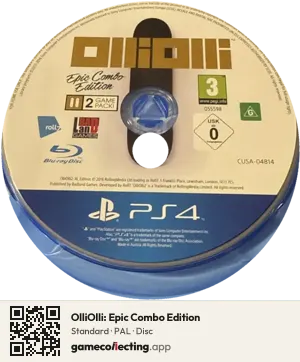 OlliOlli: Epic Combo Edition PlayStation 4, PAL disc
