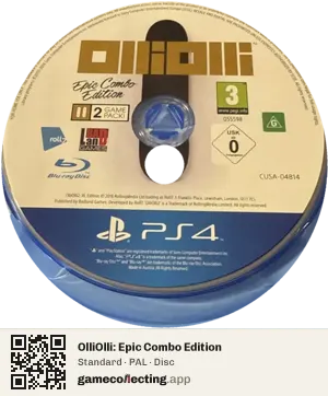 OlliOlli: Epic Combo Edition PlayStation 4, PAL disc