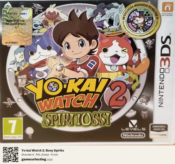 Yo-kai Watch 2: Bony Spirits Nintendo 3DS, Italy box front