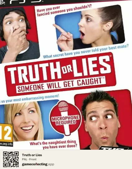 Truth or Lies PlayStation 3, PAL box front