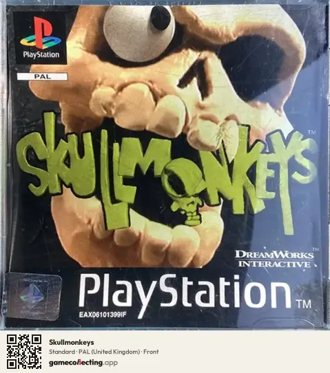 Skullmonkeys PlayStation, United Kingdom box front