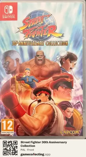Street Fighter 30th Anniversary Collection Nintendo Switch, PAL box front