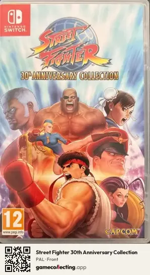 Street Fighter 30th Anniversary Collection Nintendo Switch, PAL box front