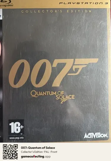 007: Quantum of Solace PlayStation 3, PAL box front