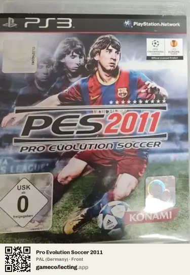 Pro Evolution Soccer 2011 PlayStation 3, Germany box front