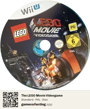 The LEGO Movie Videogame Nintendo Wii U, PAL disc