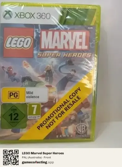 LEGO Marvel Super Heroes Xbox 360, Australia box front