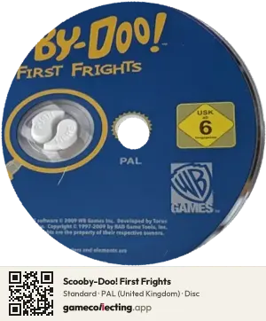 Scooby-Doo! First Frights Nintendo Wii, PAL disc
