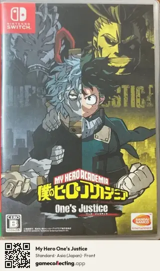 My Hero One's Justice Nintendo Switch, Asia box front