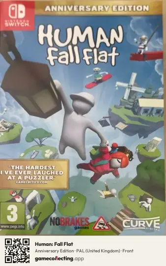 Human: Fall Flat Nintendo Switch, United Kingdom box front