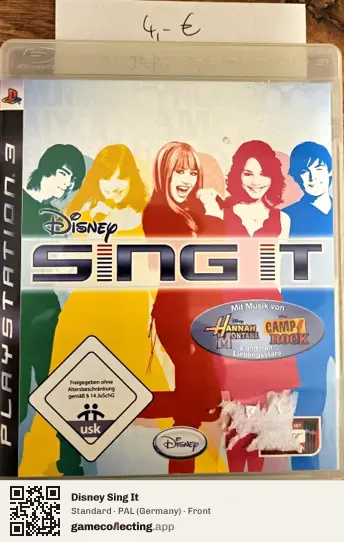 Disney Sing It PlayStation 3, Germany box front