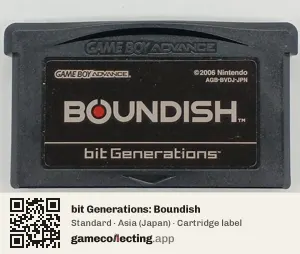 bit Generations: Boundish Game Boy Advance, Asia cartridge label