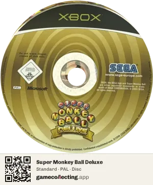 Super Monkey Ball Deluxe Xbox, PAL disc