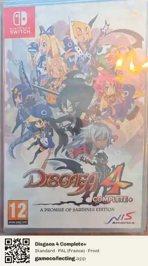 Disgaea 4 Complete+ Nintendo Switch, France box front