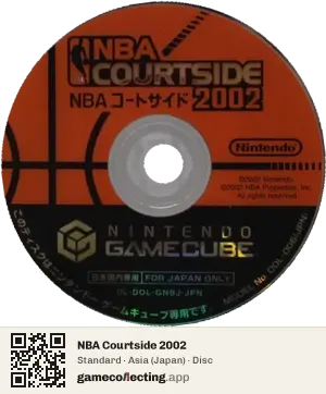 NBA Courtside 2002 Nintendo GameCube, Asia disc