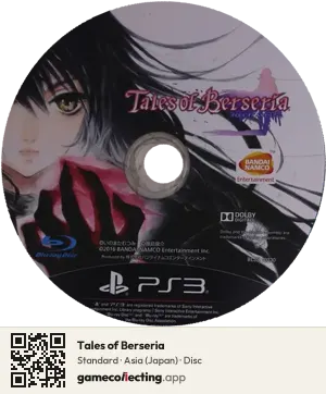 Tales of Berseria PlayStation 3, Asia disc