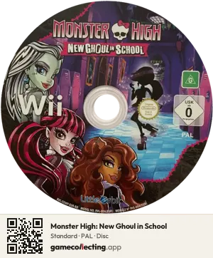 Monster High: New Ghoul in School Nintendo Wii, PAL disc