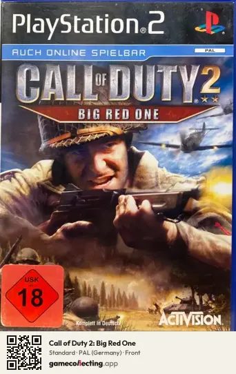Call of Duty 2: Big Red One PlayStation 2, Germany box front