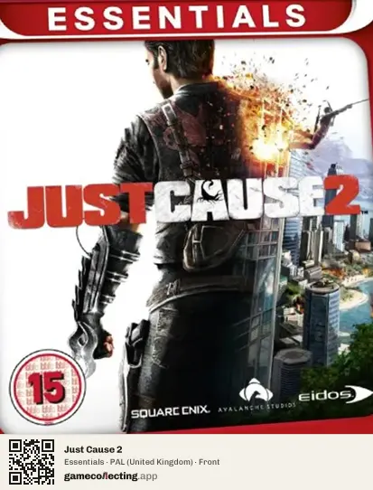 Just Cause 2 PlayStation 3, United Kingdom box front