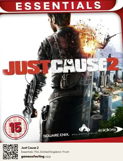 Just Cause 2 PlayStation 3, United Kingdom box front