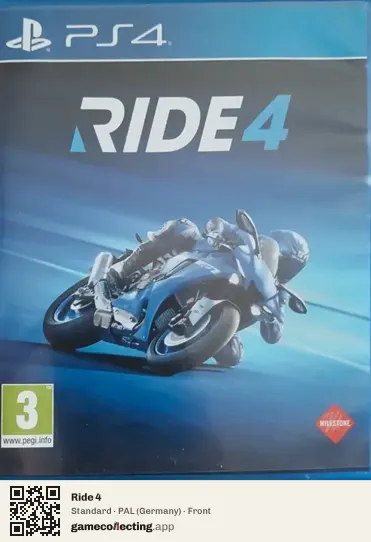 Ride 4 PlayStation 4, Germany box front