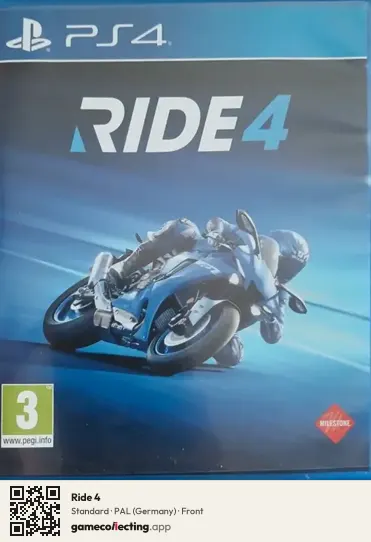 Ride 4 PlayStation 4, Germany box front