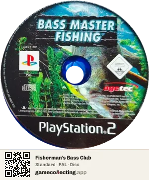 Fisherman's Bass Club PlayStation 2, PAL disc
