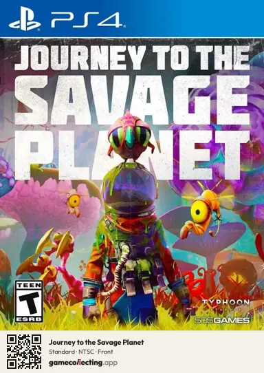 Journey to the Savage Planet PlayStation 4, NTSC box front