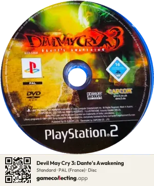 Devil May Cry 3: Dante's Awakening PlayStation 2, PAL disc