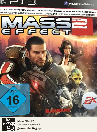 Mass Effect 2 PlayStation 3, Germany box front
