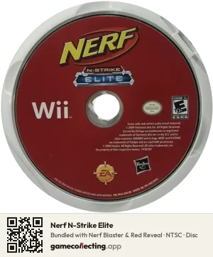 Nerf N-Strike Elite Nintendo Wii, NTSC disc