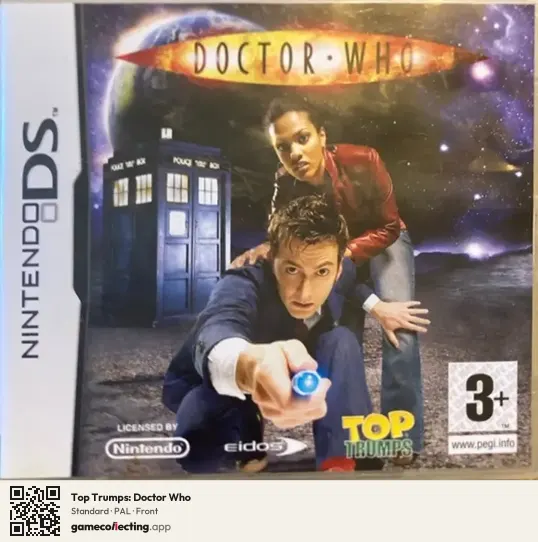 Top Trumps: Doctor Who Nintendo DS, PAL box front